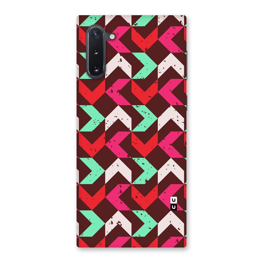 Retro Red Pink Pattern Back Case for Galaxy Note 10