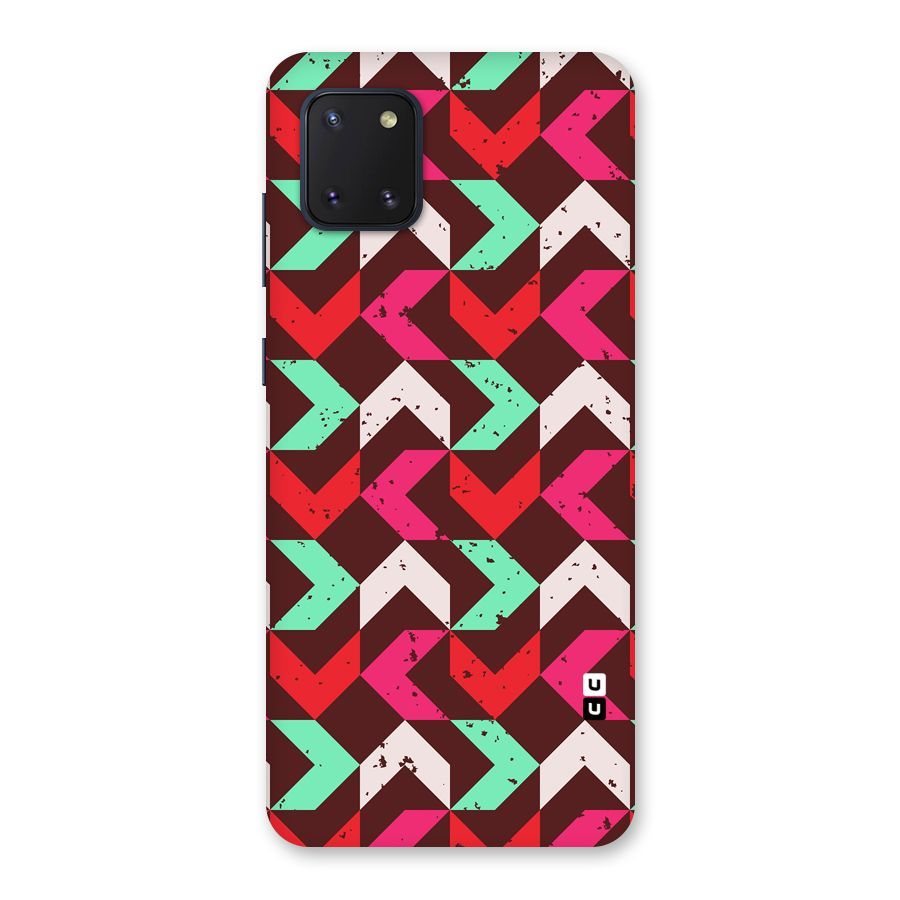 Retro Red Pink Pattern Back Case for Galaxy Note 10 Lite