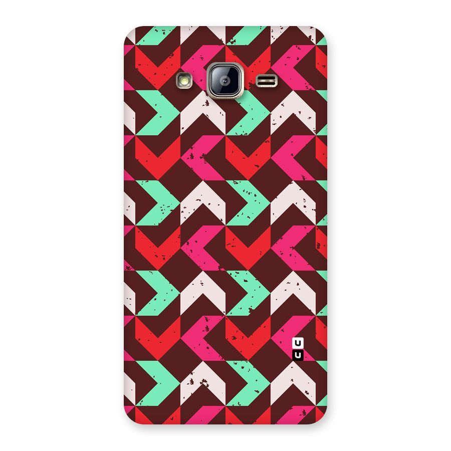 Retro Red Pink Pattern Back Case for Galaxy On5