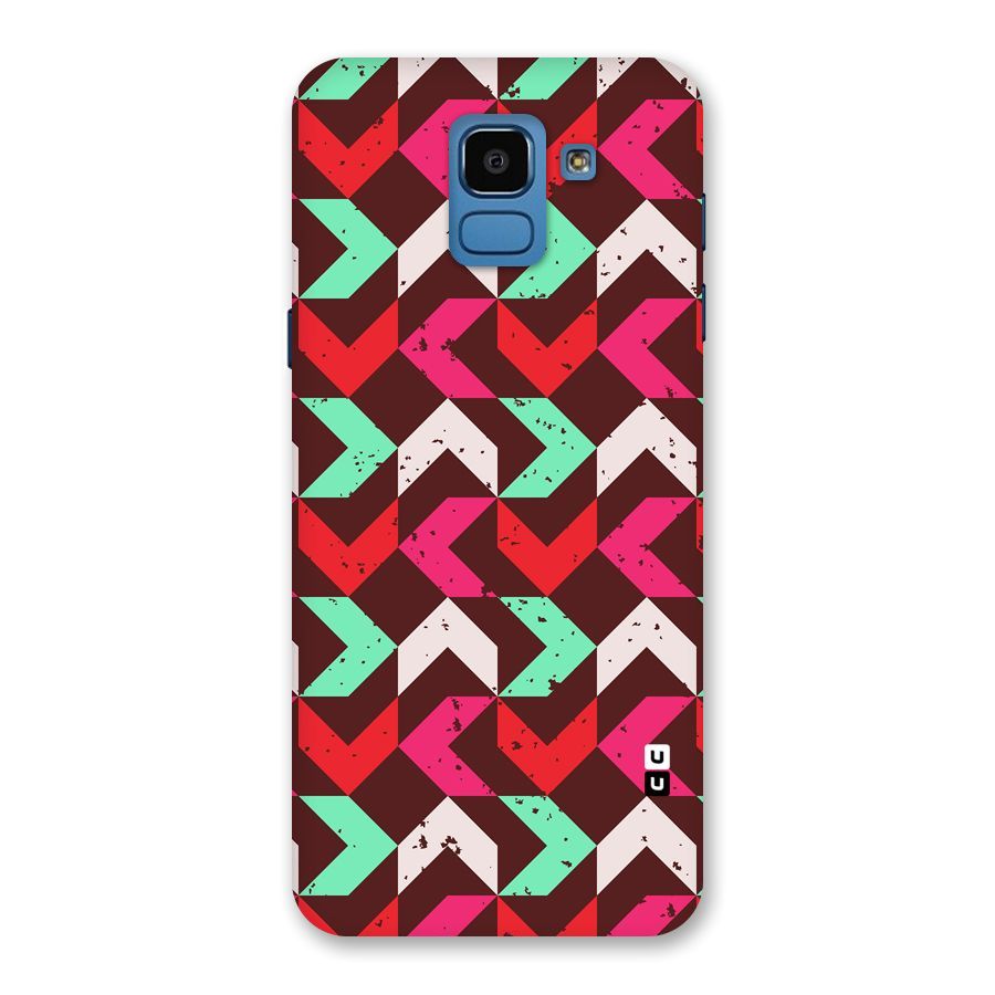 Retro Red Pink Pattern Back Case for Galaxy On6