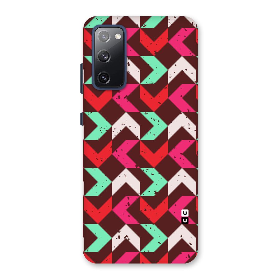 Retro Red Pink Pattern Back Case for Galaxy S20 FE
