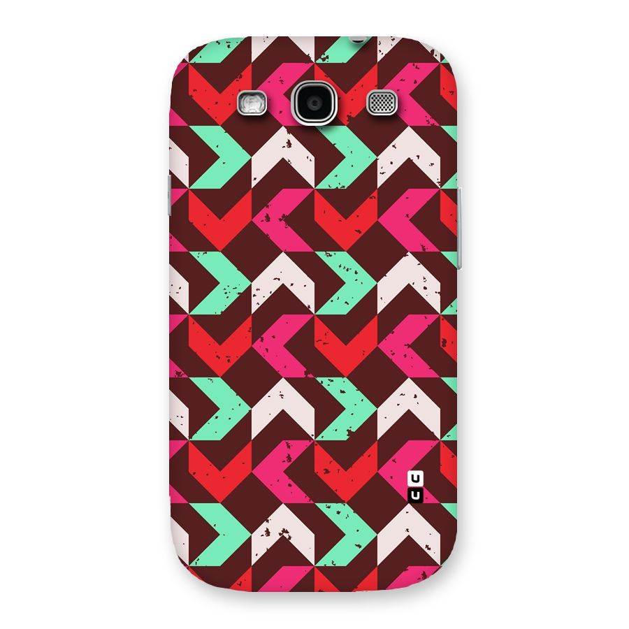 Retro Red Pink Pattern Back Case for Galaxy S3
