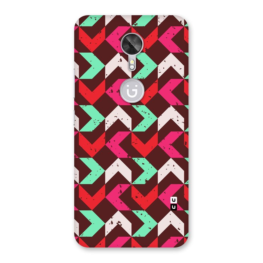 Retro Red Pink Pattern Back Case for Gionee A1