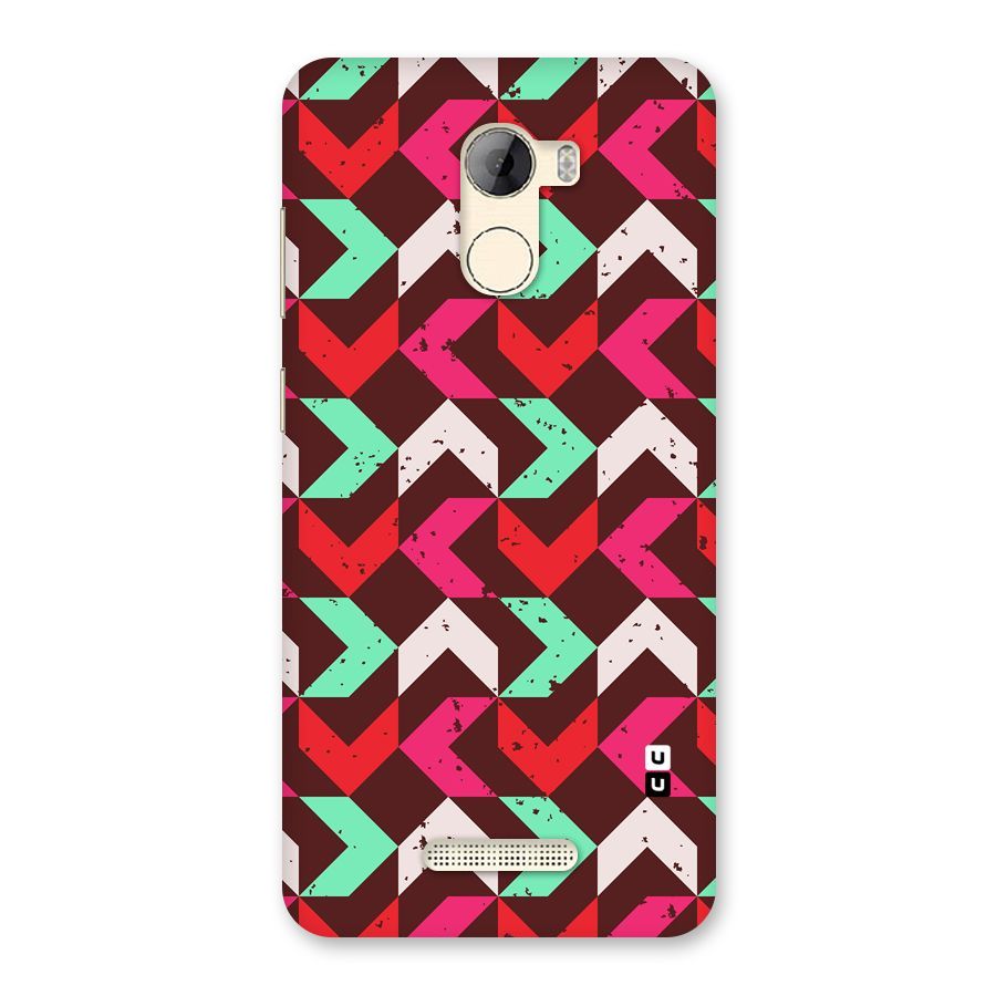 Retro Red Pink Pattern Back Case for Gionee A1 LIte