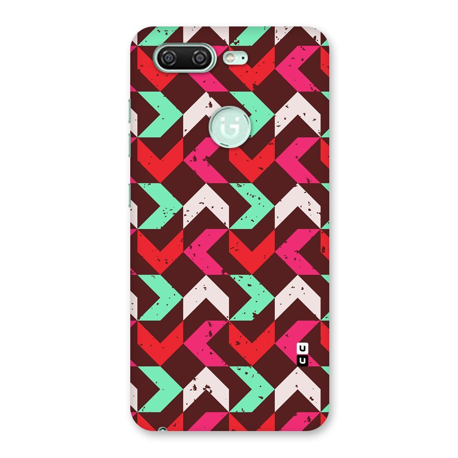 Retro Red Pink Pattern Back Case for Gionee S10