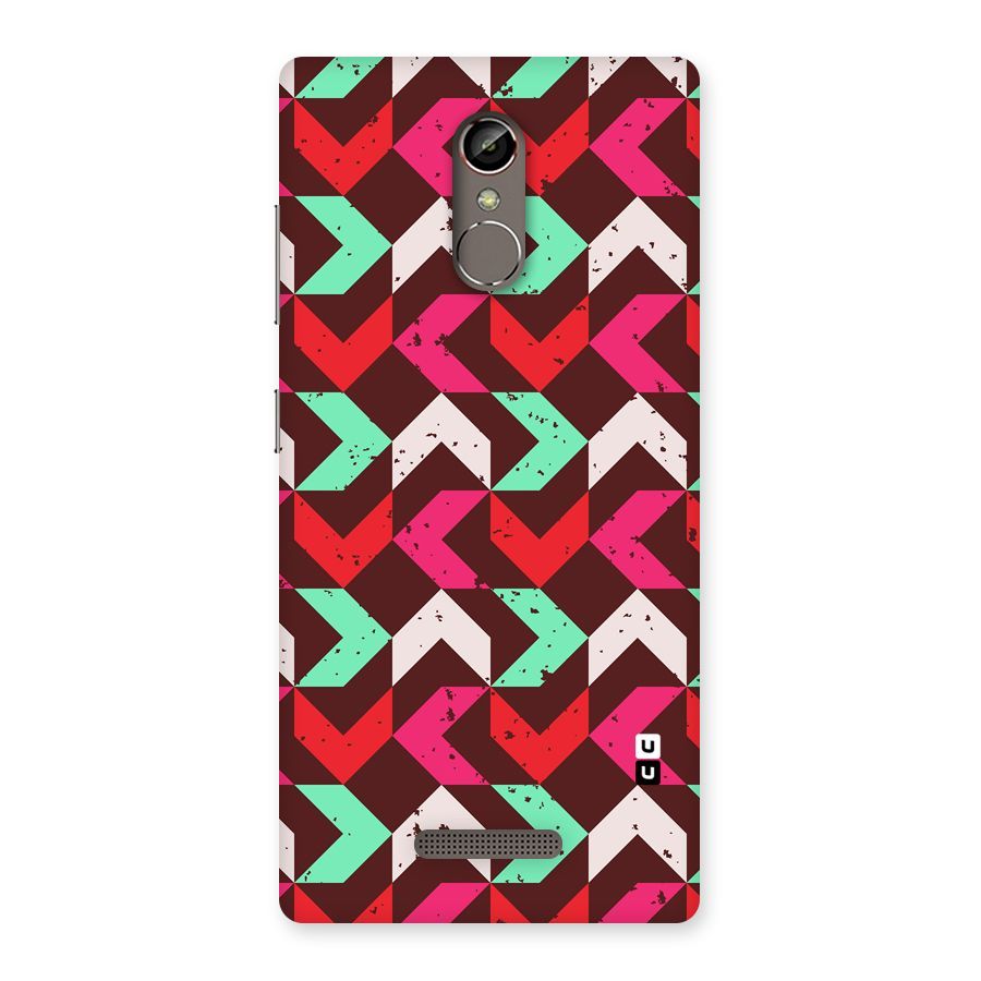 Retro Red Pink Pattern Back Case for Gionee S6s