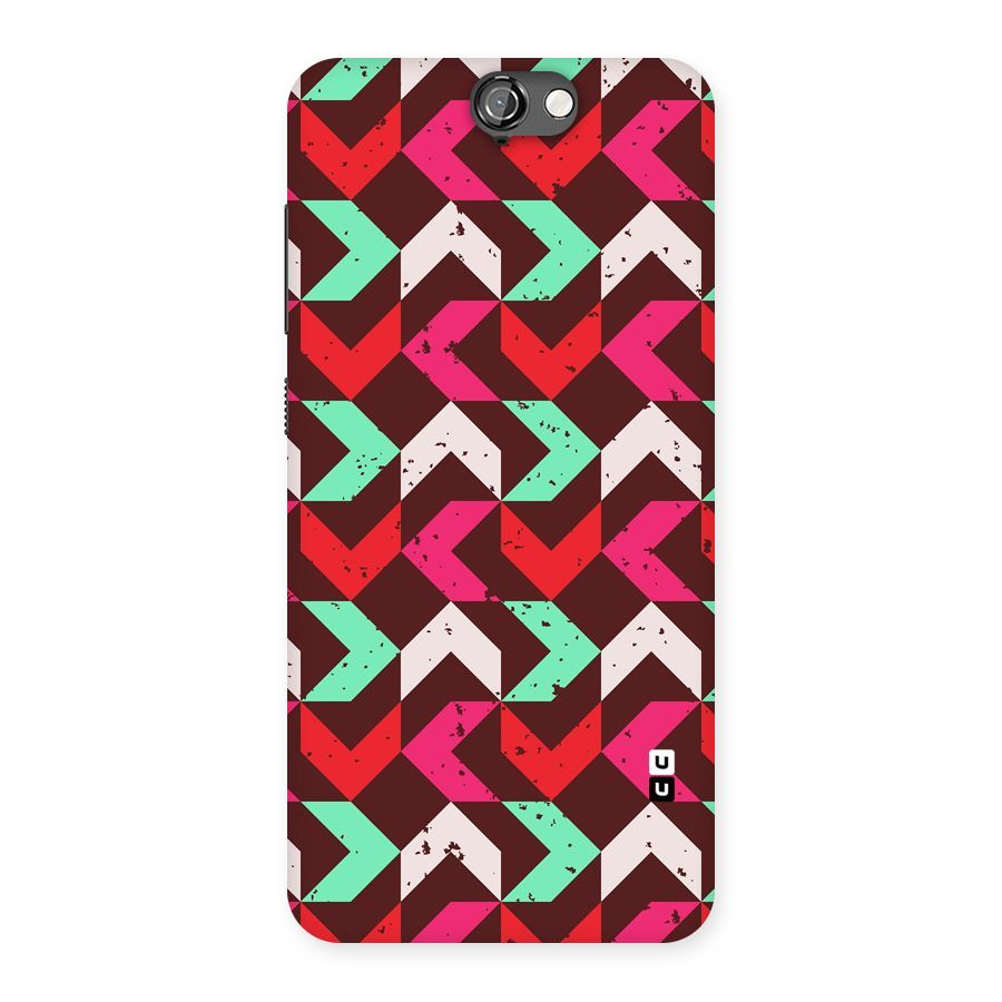 Retro Red Pink Pattern Back Case for HTC One A9