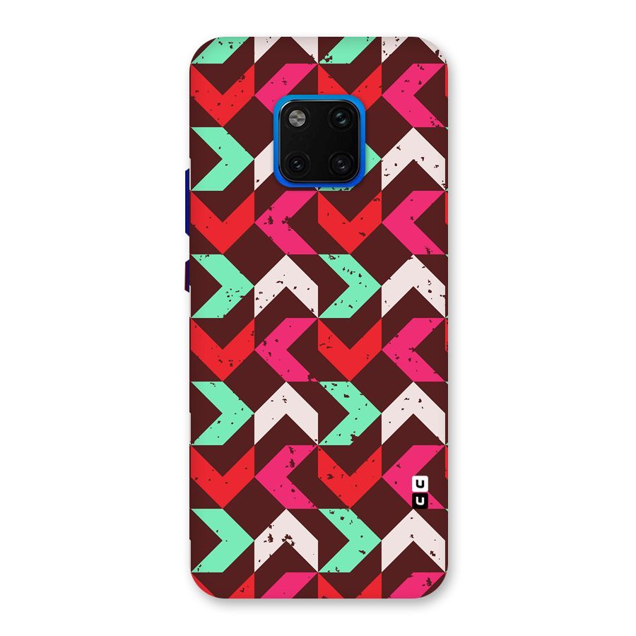 Retro Red Pink Pattern Back Case for Huawei Mate 20 Pro