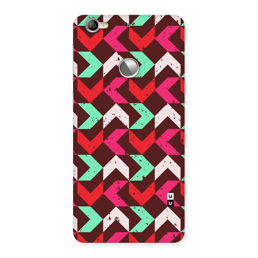 Retro Red Pink Pattern Back Case for LeTV Le 1s