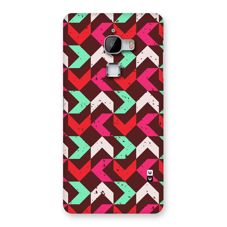 Retro Red Pink Pattern Back Case for LeTv Le Max