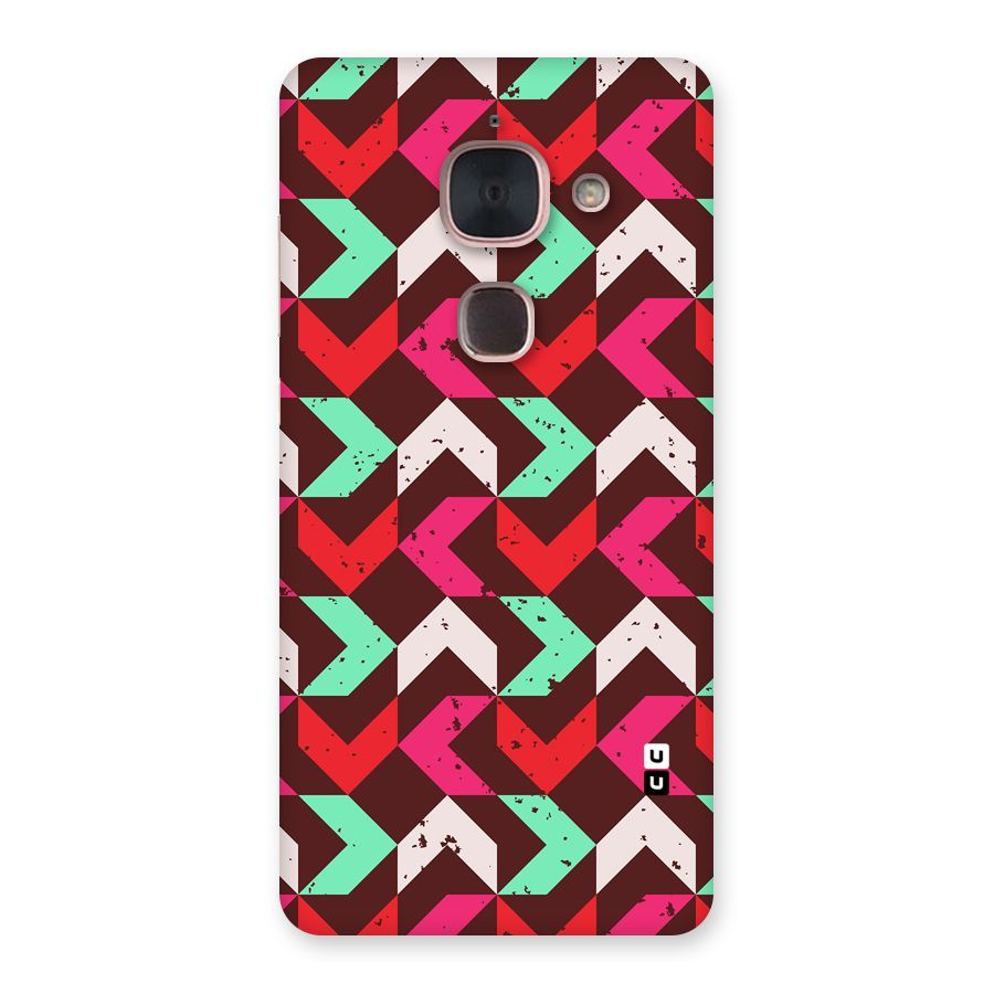 Retro Red Pink Pattern Back Case for Le Max 2