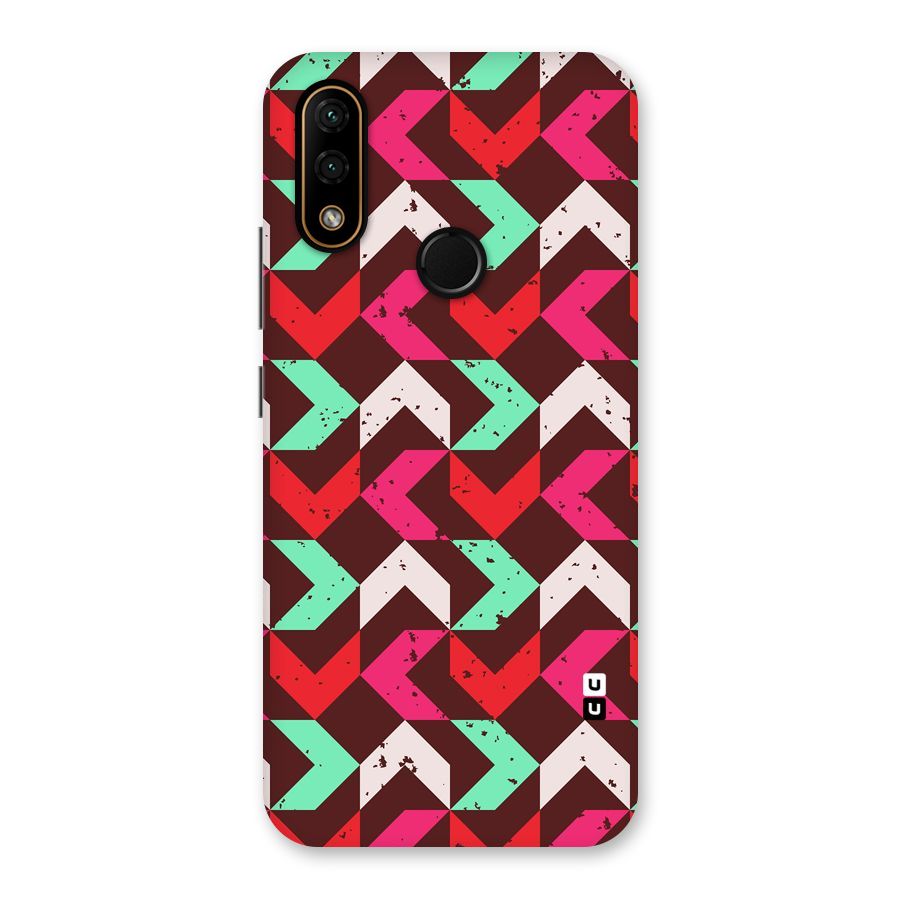 Retro Red Pink Pattern Back Case for Lenovo A6 Note