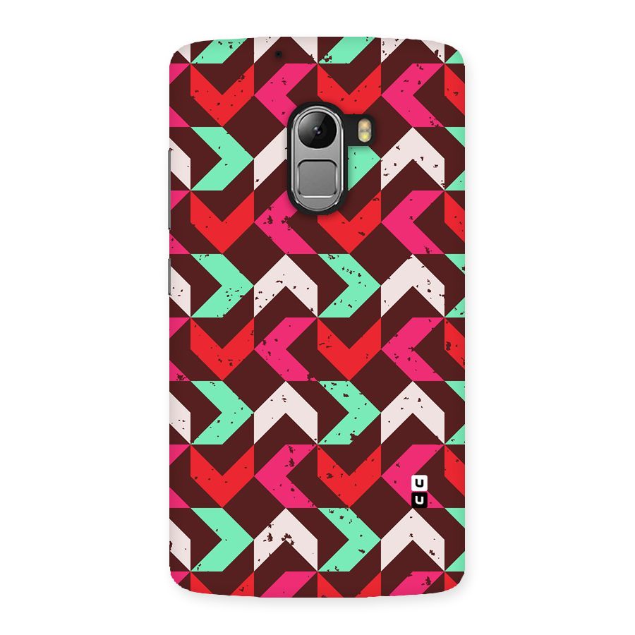 Retro Red Pink Pattern Back Case for Lenovo K4 Note