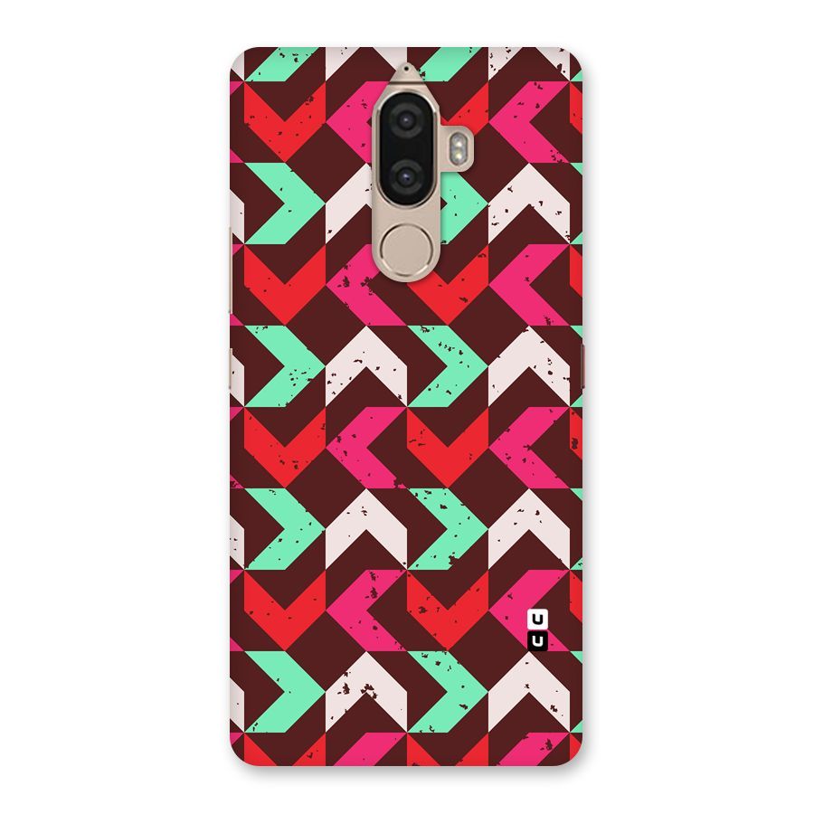 Retro Red Pink Pattern Back Case for Lenovo K8 Note