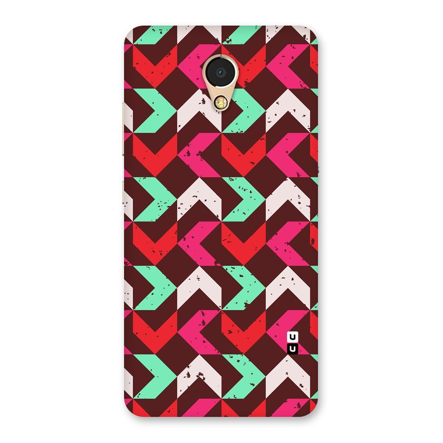 Retro Red Pink Pattern Back Case for Lenovo P2