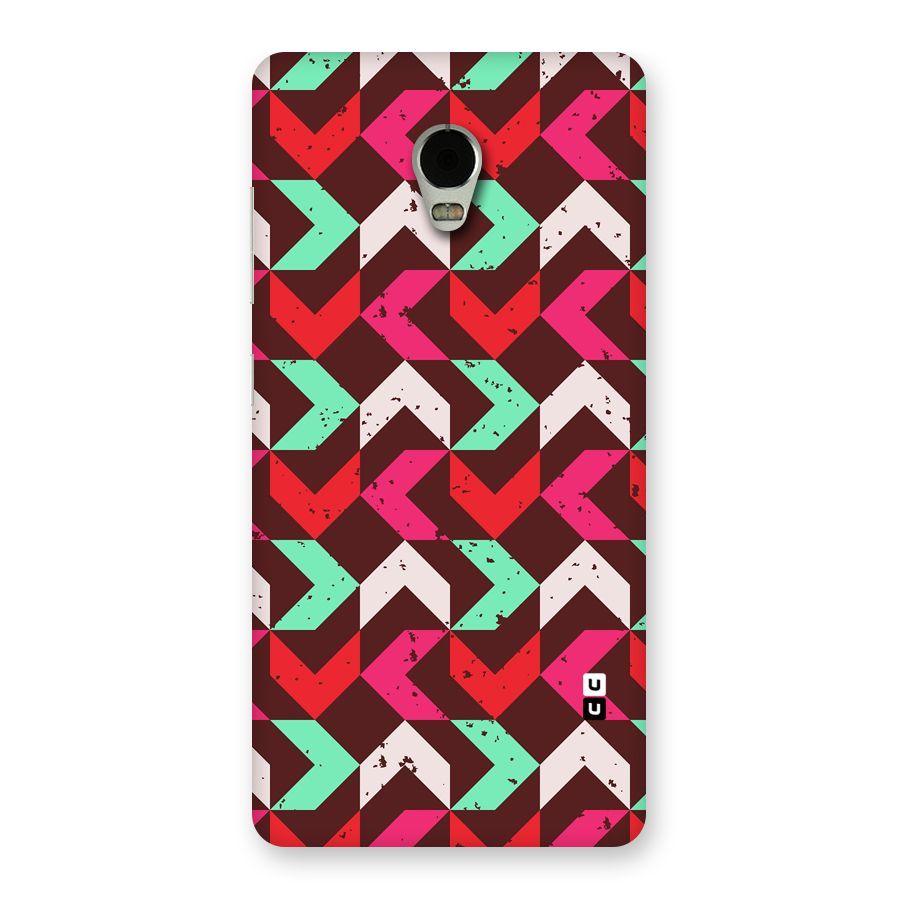 Retro Red Pink Pattern Back Case for Lenovo Vibe P1