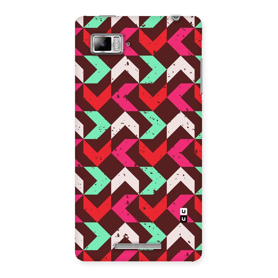 Retro Red Pink Pattern Back Case for Lenovo Vibe Z K910