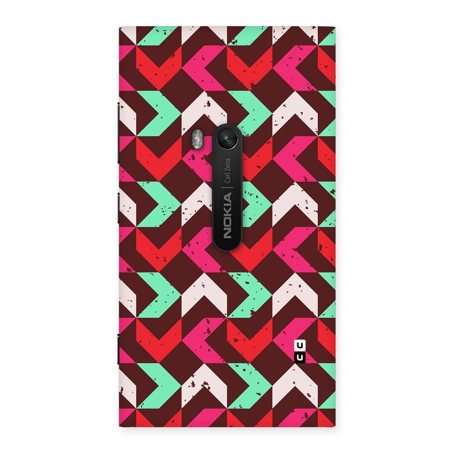 Retro Red Pink Pattern Back Case for Lumia 920