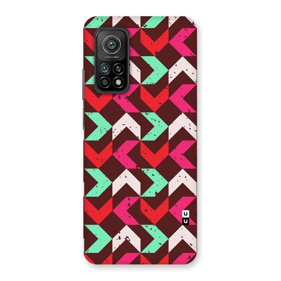 Retro Red Pink Pattern Back Case for Mi 10T Pro 5G