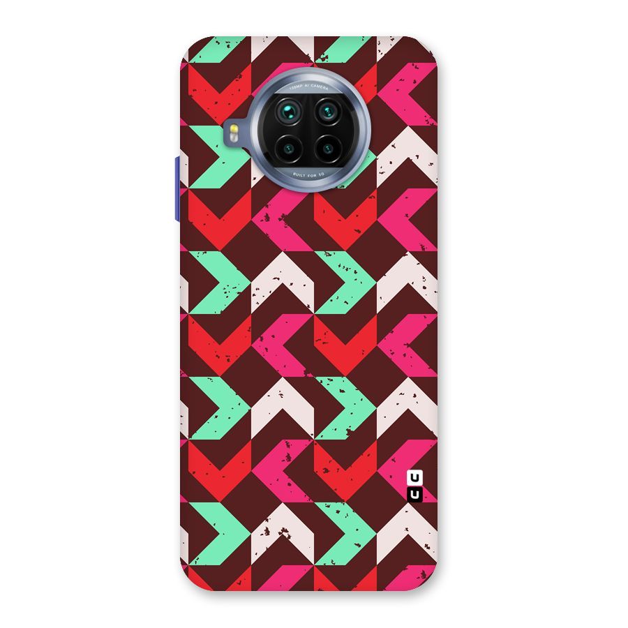 Retro Red Pink Pattern Back Case for Mi 10i