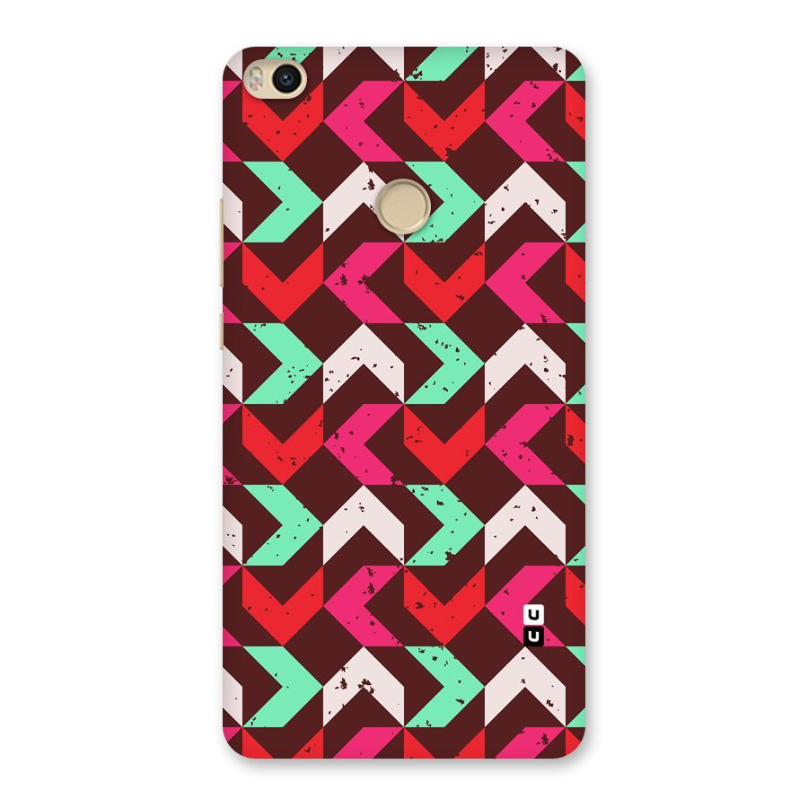 Retro Red Pink Pattern Back Case for Mi Max 2