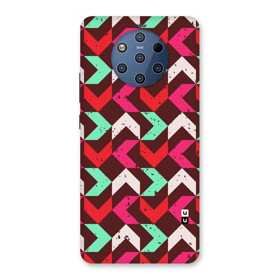 Retro Red Pink Pattern Back Case for Nokia 9 PureView
