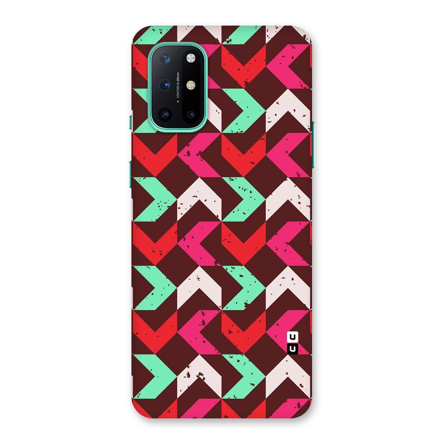 Retro Red Pink Pattern Back Case for OnePlus 8T