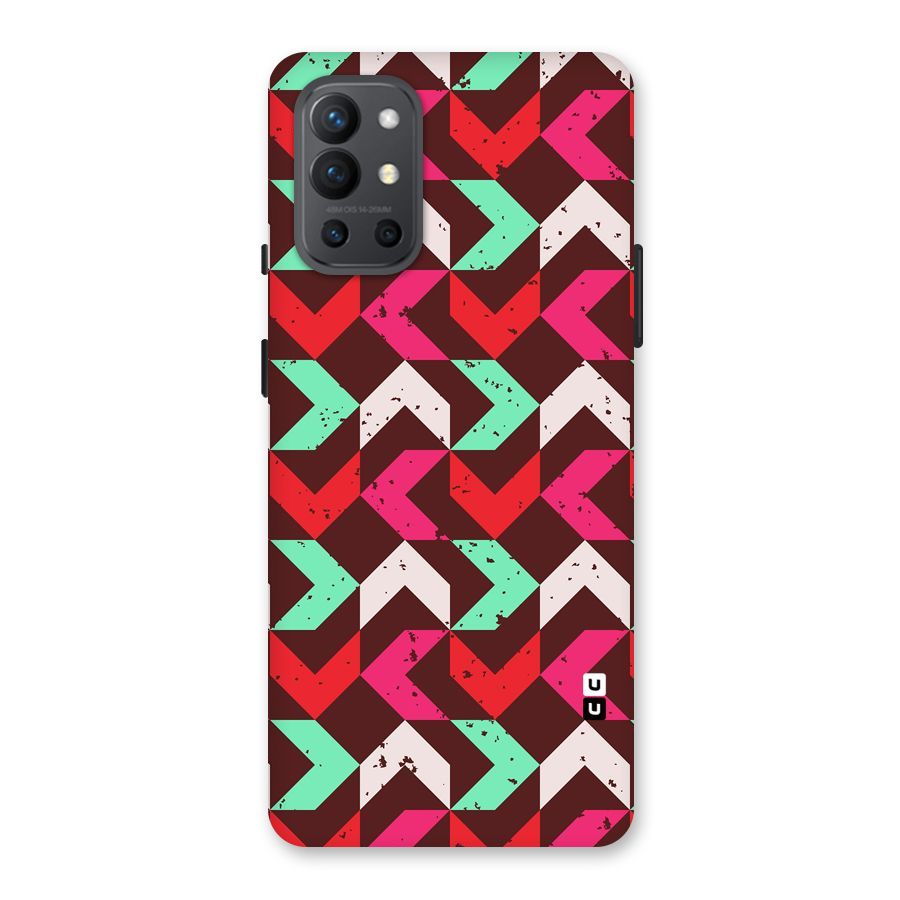Retro Red Pink Pattern Back Case for OnePlus 9R