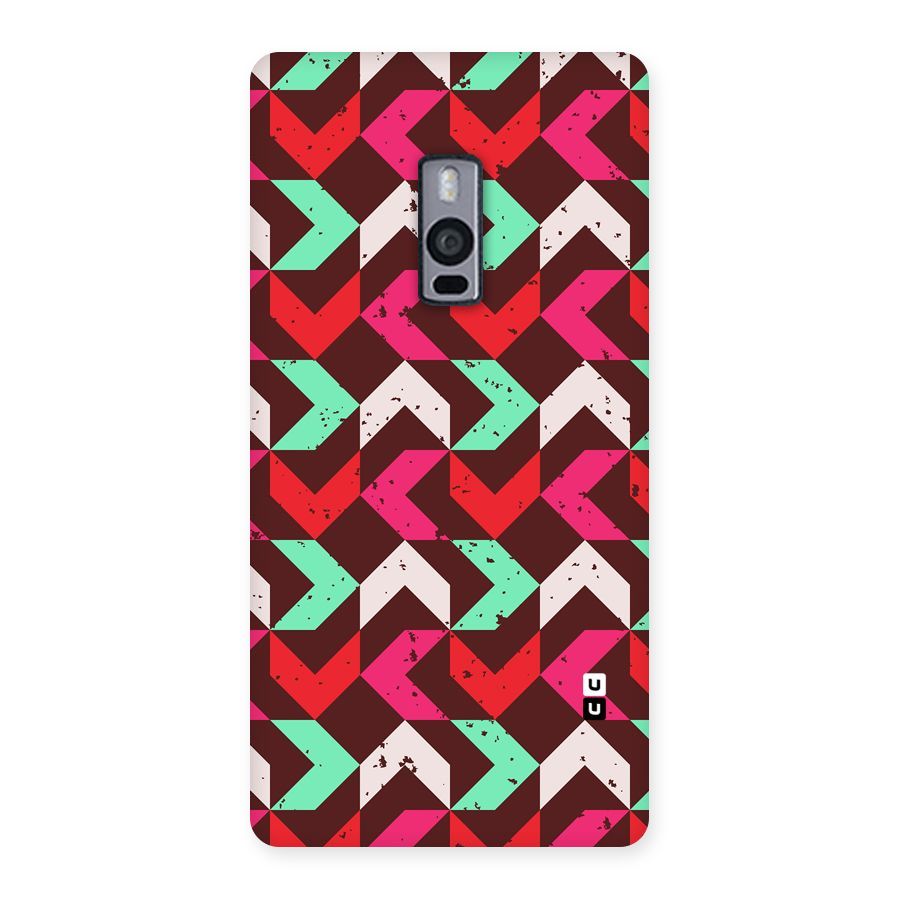Retro Red Pink Pattern Back Case for OnePlus Two