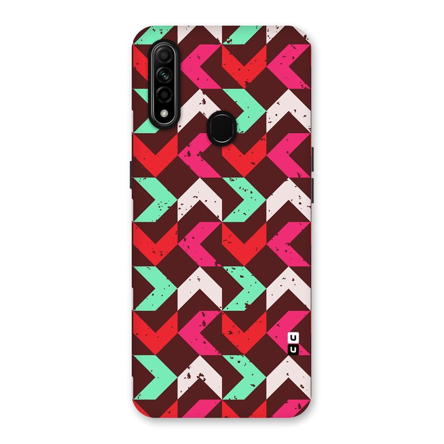 Retro Red Pink Pattern Back Case for Oppo A31