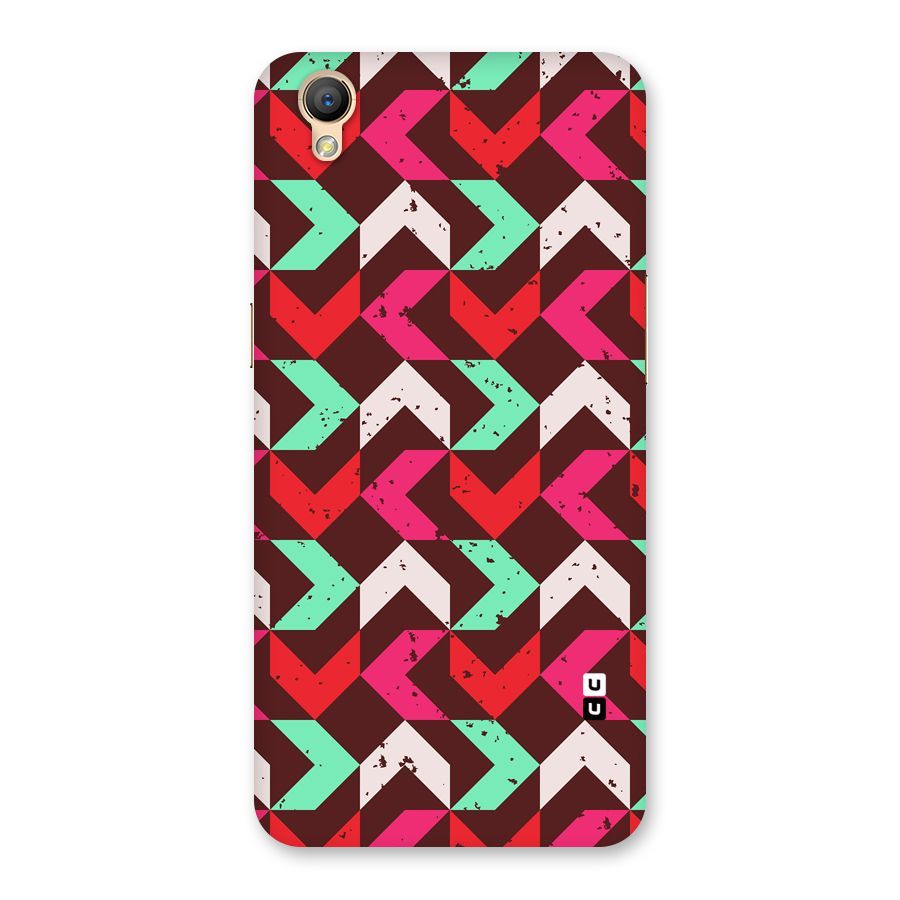 Retro Red Pink Pattern Back Case for Oppo A37