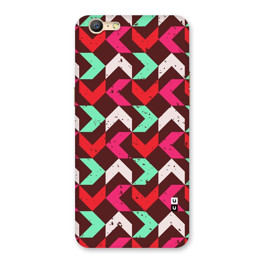Retro Red Pink Pattern Back Case for Oppo A39
