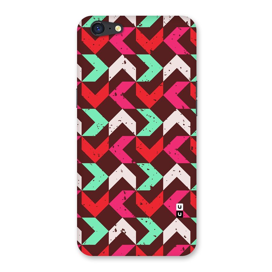 Retro Red Pink Pattern Back Case for Oppo A71