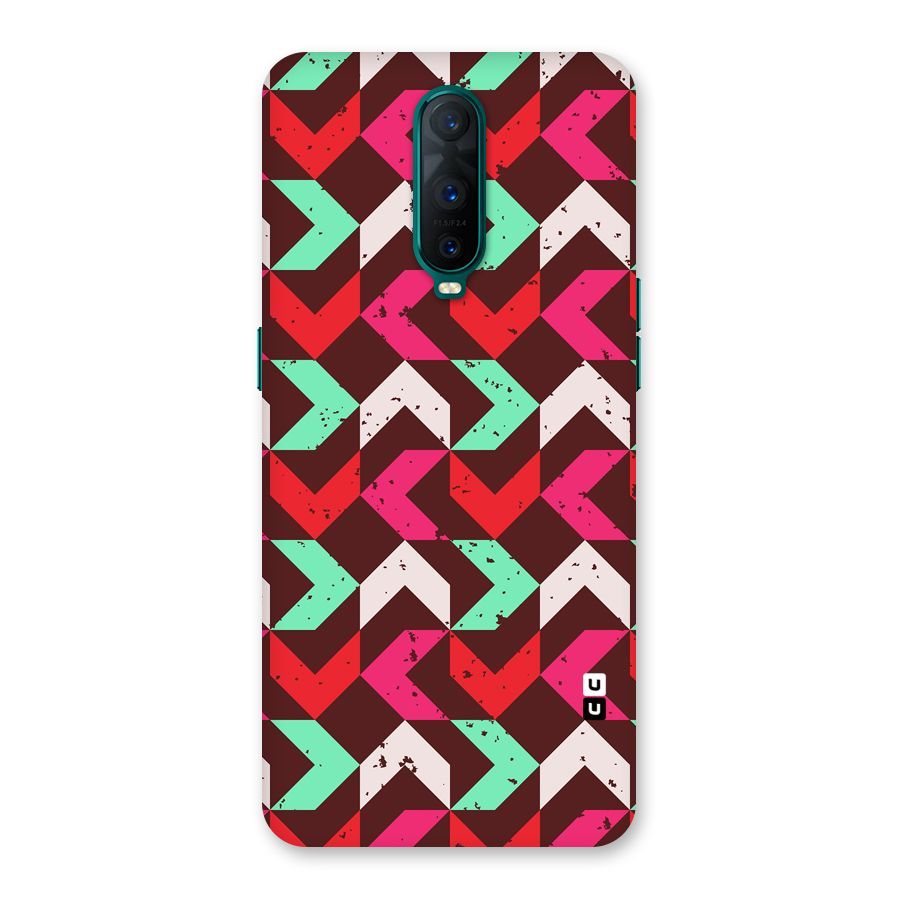 Retro Red Pink Pattern Back Case for Oppo R17 Pro