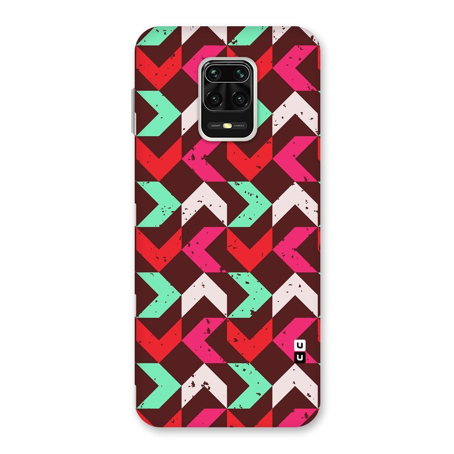 Retro Red Pink Pattern Back Case for Poco M2 Pro