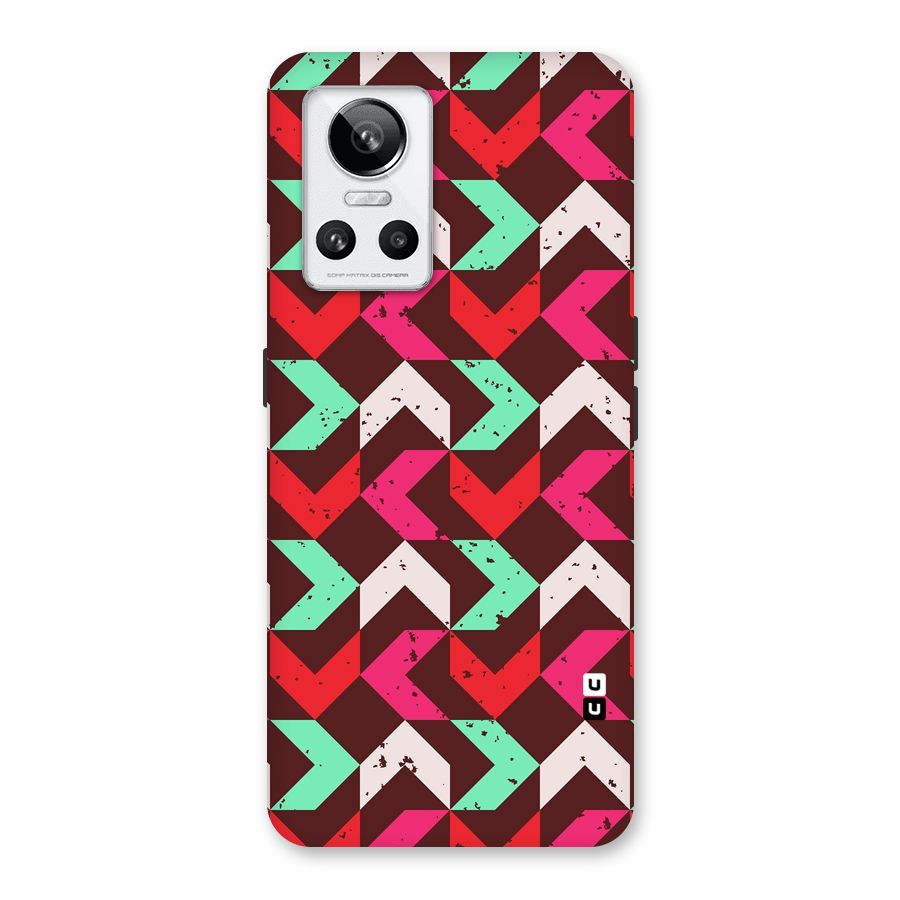 Retro Red Pink Pattern Back Case for Realme GT Neo 3