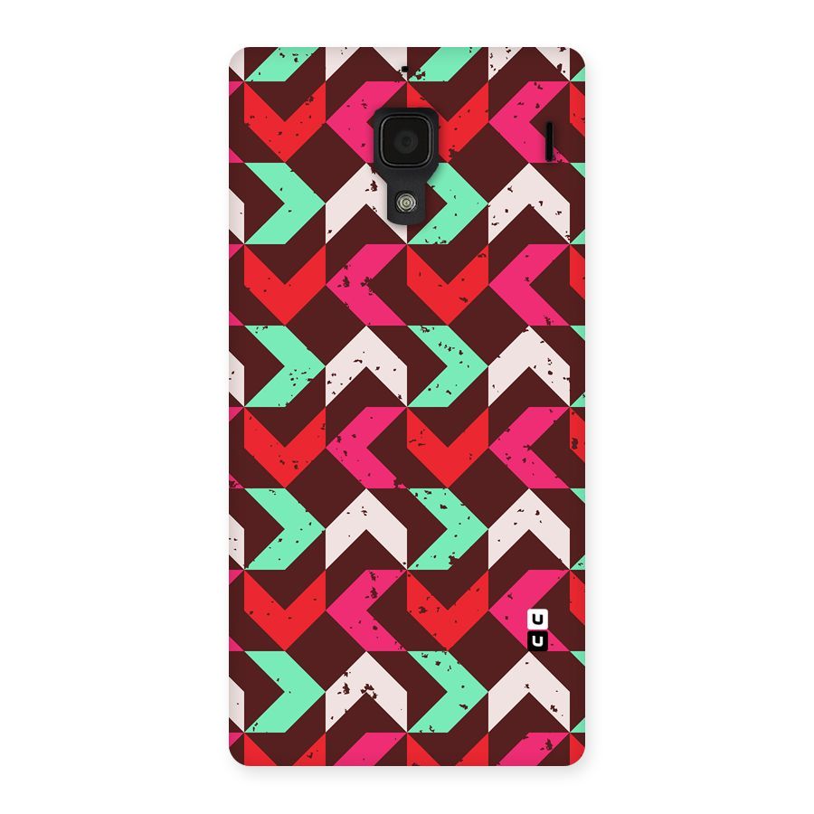 Retro Red Pink Pattern Back Case for Redmi 1S