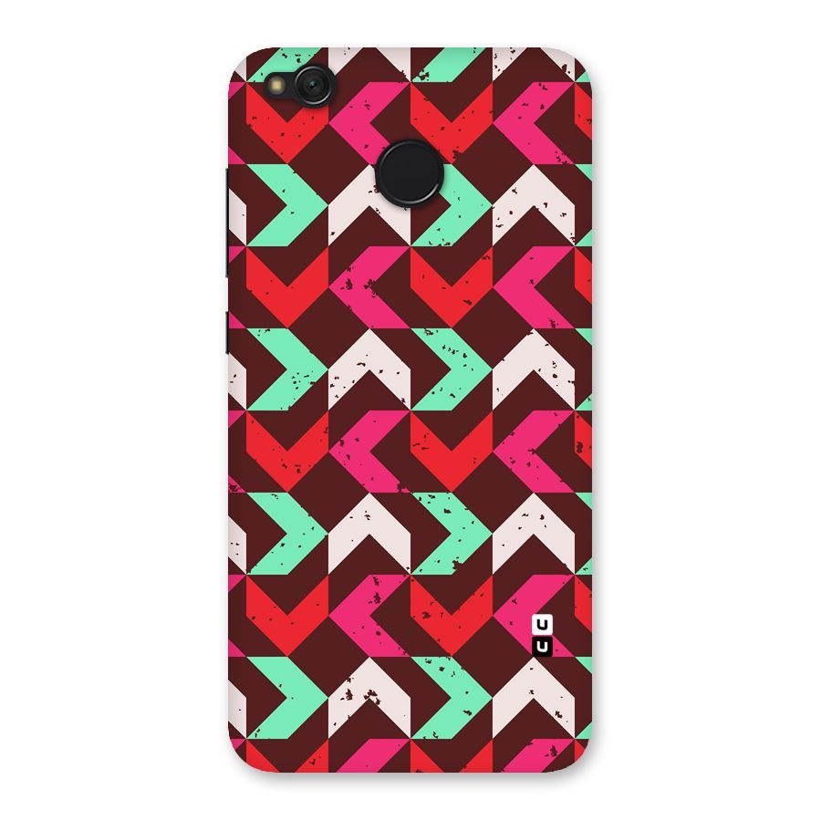 Retro Red Pink Pattern Back Case for Redmi 4