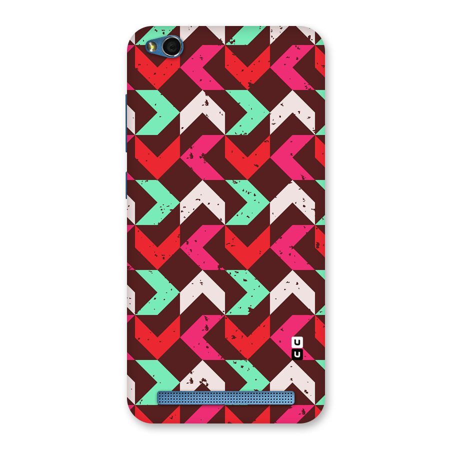 Retro Red Pink Pattern Back Case for Redmi 5A