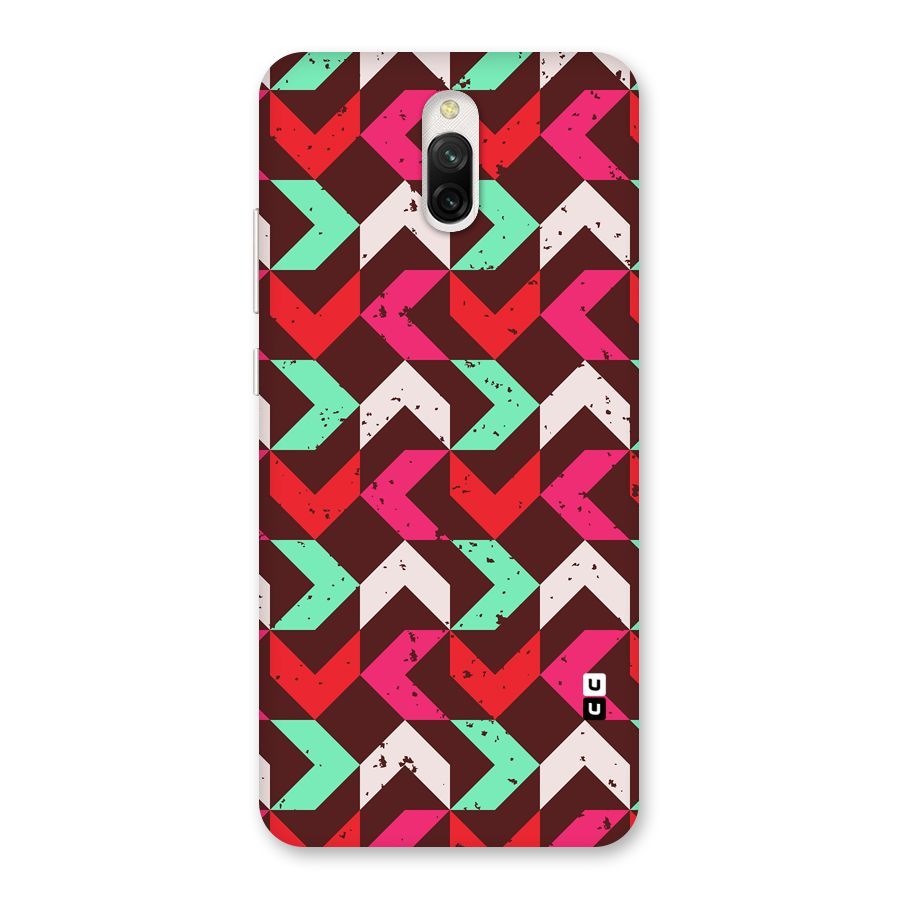Retro Red Pink Pattern Back Case for Redmi 8A Dual