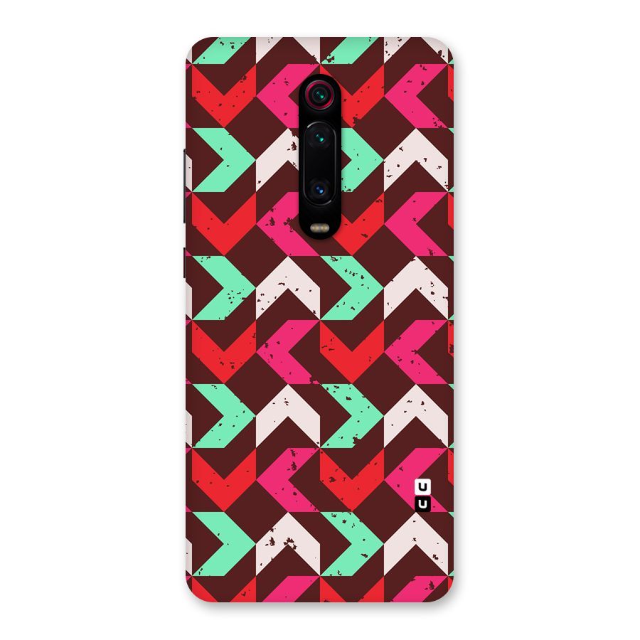 Retro Red Pink Pattern Back Case for Redmi K20 Pro