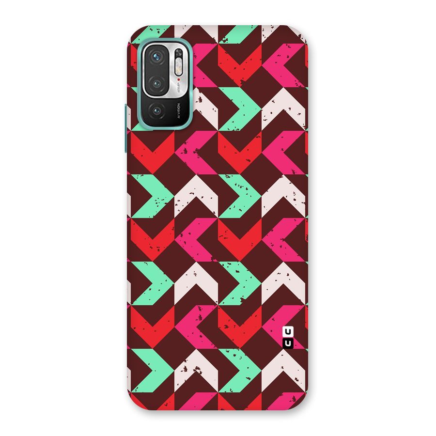 Retro Red Pink Pattern Back Case for Redmi Note 10T 5G