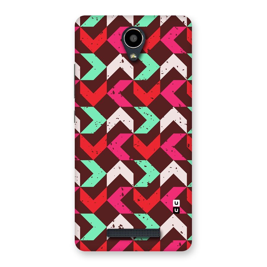 Retro Red Pink Pattern Back Case for Redmi Note 2