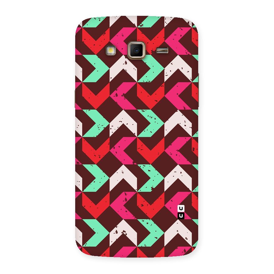 Retro Red Pink Pattern Back Case for Samsung Galaxy Grand 2