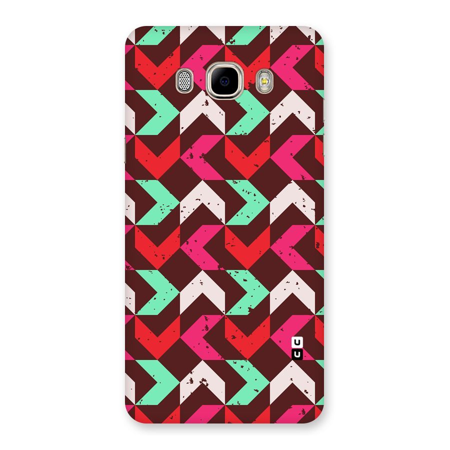 Retro Red Pink Pattern Back Case for Samsung Galaxy J7 2016