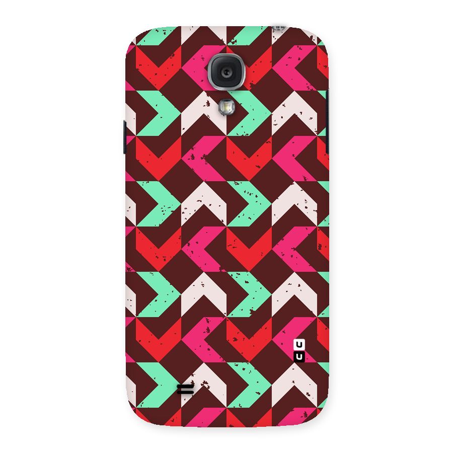 Retro Red Pink Pattern Back Case for Samsung Galaxy S4