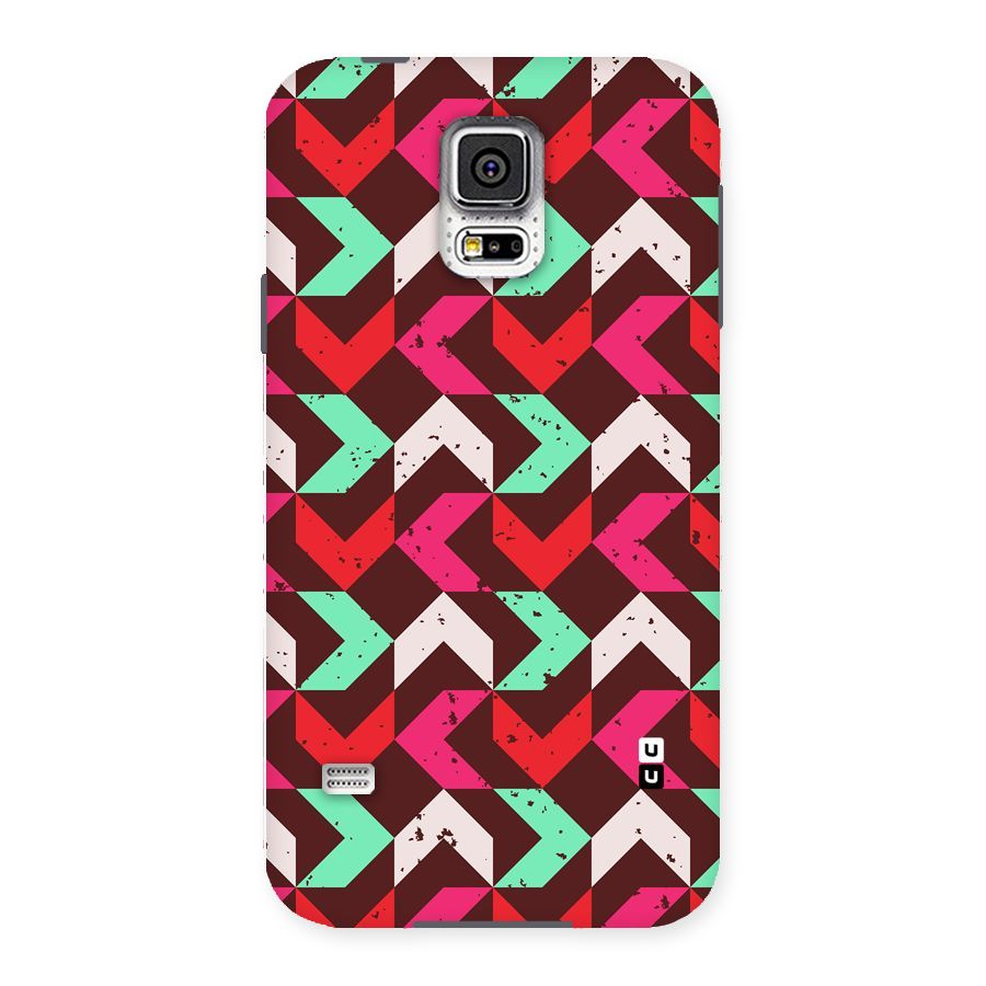Retro Red Pink Pattern Back Case for Samsung Galaxy S5