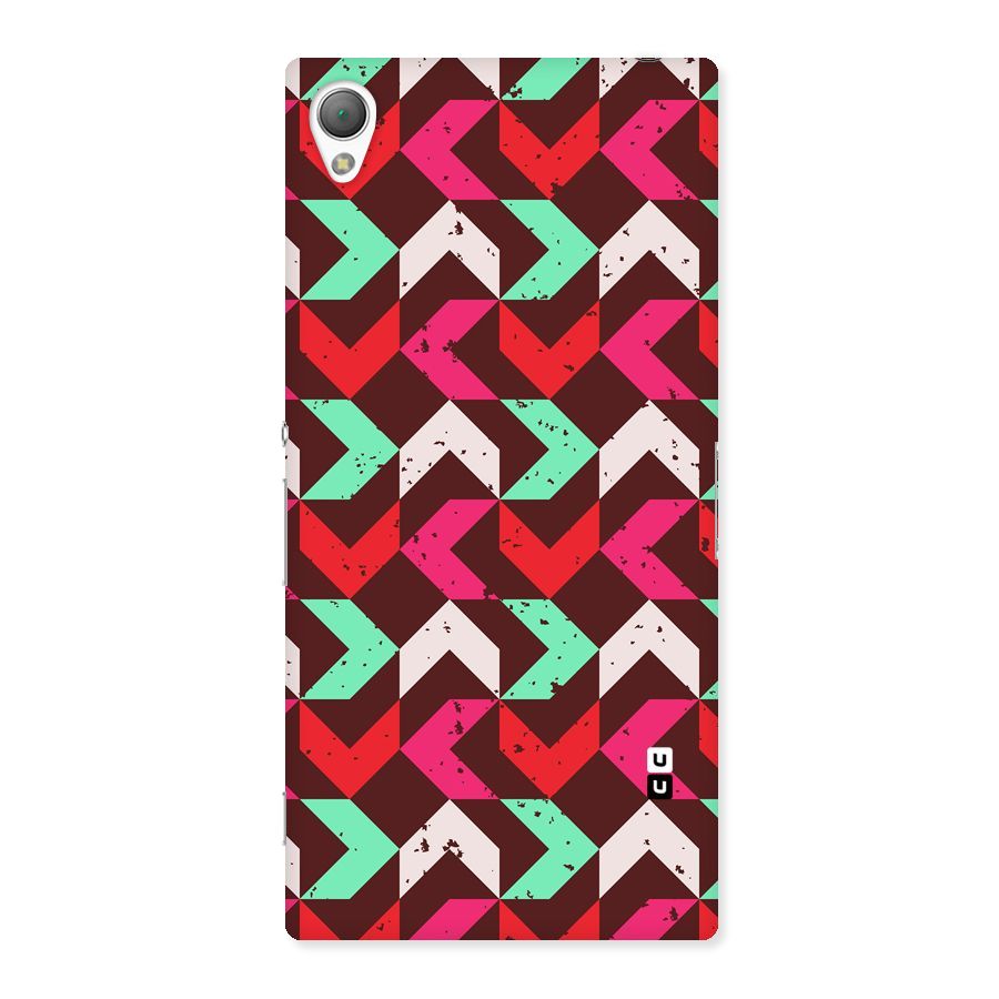 Retro Red Pink Pattern Back Case for Sony Xperia Z3