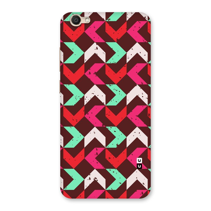 Retro Red Pink Pattern Back Case for Vivo V5