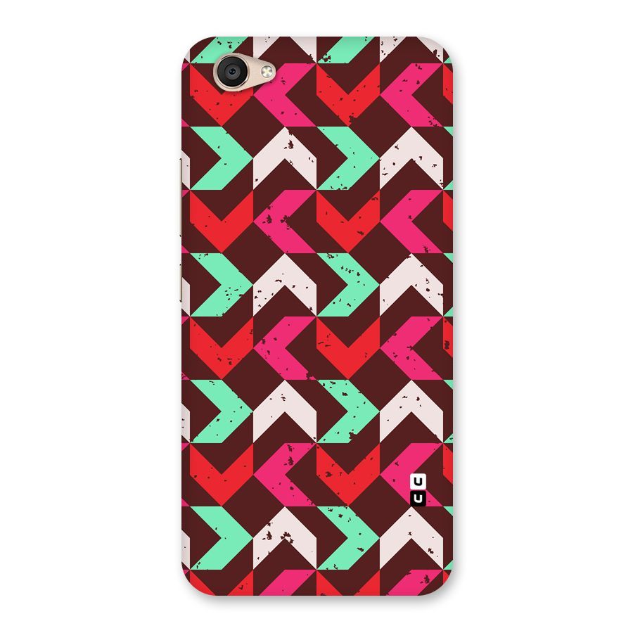 Retro Red Pink Pattern Back Case for Vivo V5 Plus